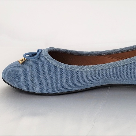 Light Denim Ballet Flats - Picture 4 of 5